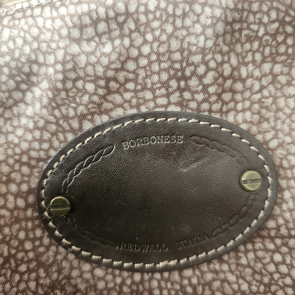 Borbonese makeup/clutch bag, color-brown fur #Vintage - Picture 2 of 7